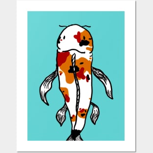 Koi fish Posters and Art